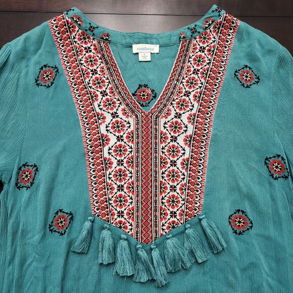 Sundance Paradise Memories Embroidered Maxi Dress Size Small - Picture 4 of 7